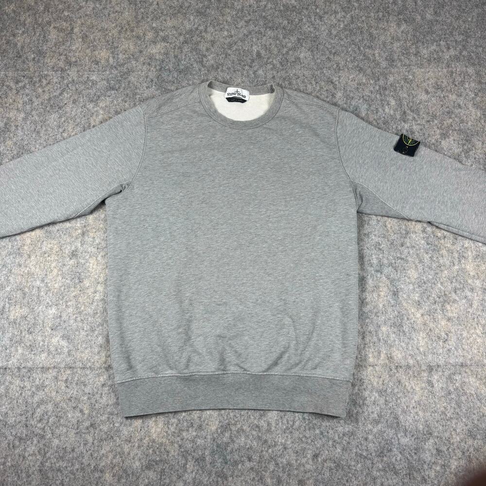 Stone Island Gray Crewneck Sweatshirt